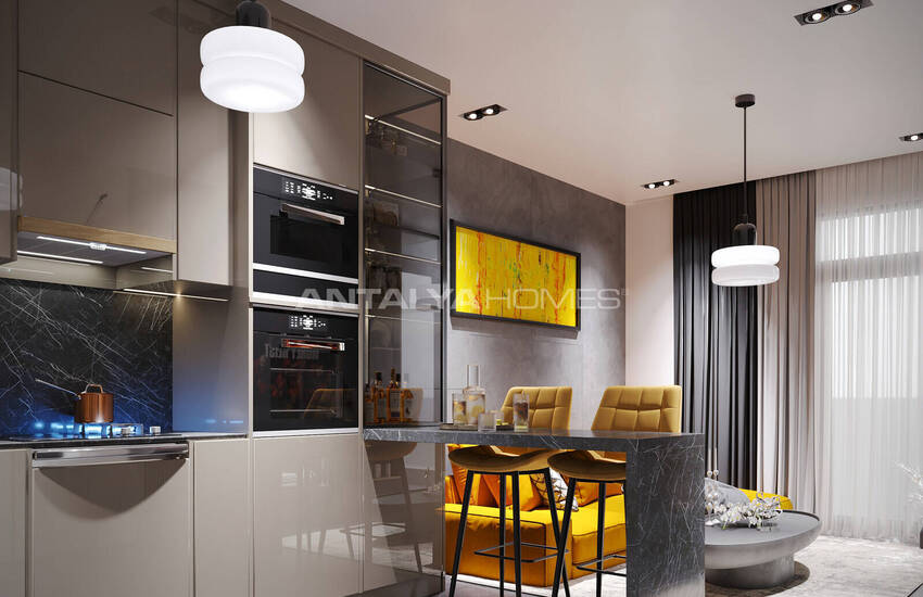 Flats with Rich Social Amenities Near the Beach in Alanya 17