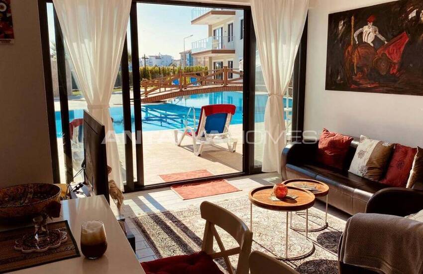 Меблированная квартира 2+1 с садом в комплексе с бассейном в Белеке 16