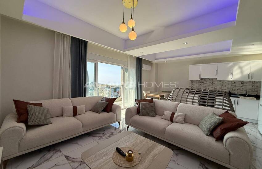 Квартира с 2 спальнями в 2 км от моря в Алании, Авсаллар 7