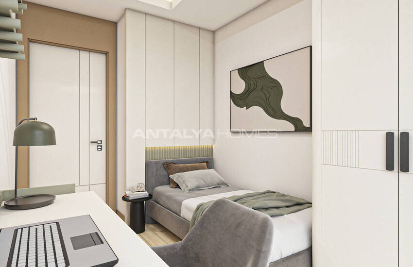 Antalya Muratpaşa'da Olanaklara Yakın Havuzlu Sitede Şık Daireler 13