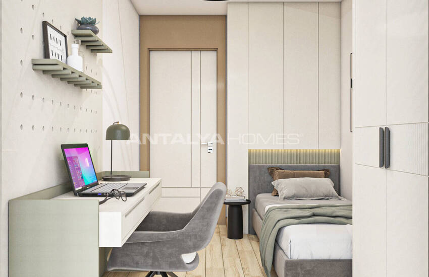 Antalya Muratpaşa'da Olanaklara Yakın Havuzlu Sitede Şık Daireler 14