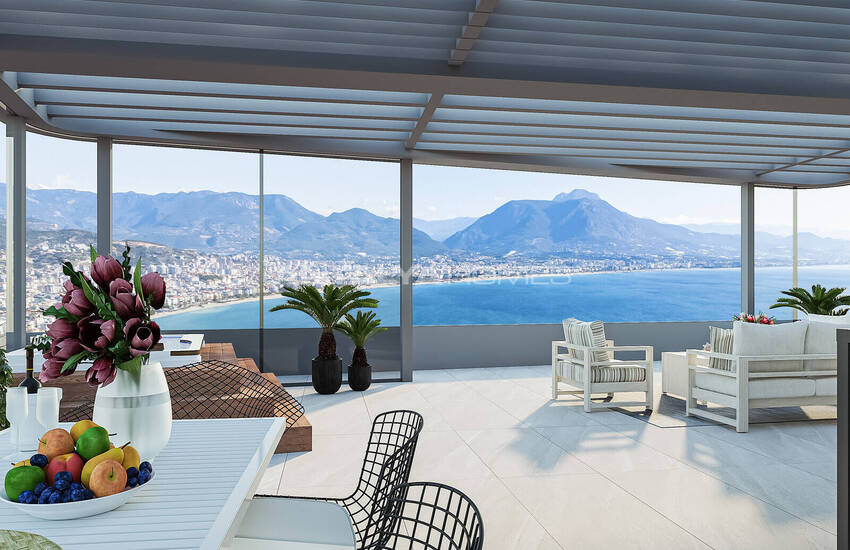Rymliga Lägenheter Med Havsutsikt Och Smarta System I Alanya 12