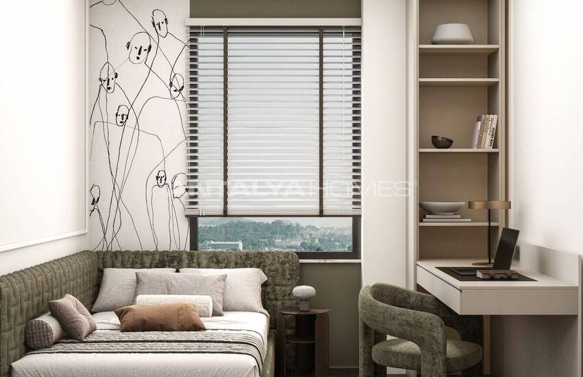 Квартиры в комплексе в 500 м от моря в Алании Махмутлар 21