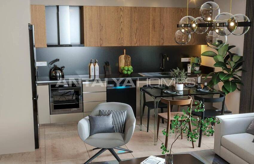 1 and 3-bedroom Flats in a Complex with Pool in Altıntaş 9