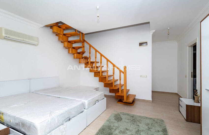 Дуплексная квартира с видом на море, окруженная природой в Алании 17