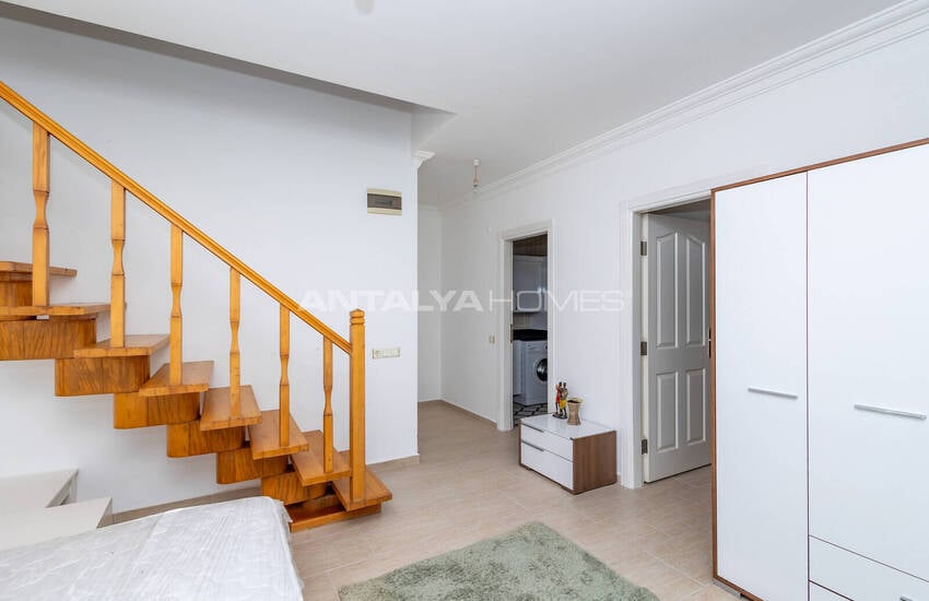 Дуплексная квартира с видом на море, окруженная природой в Алании 18