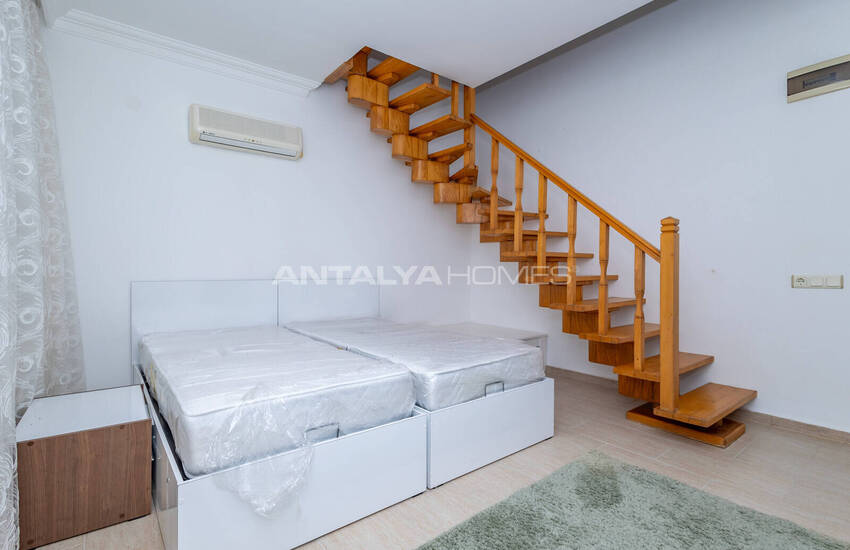 Дуплексная квартира с видом на море, окруженная природой в Алании 20