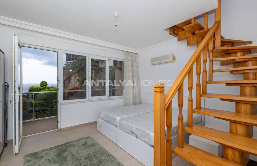 Квартира-дуплекс с видом на море в Алании в окружении природы 18