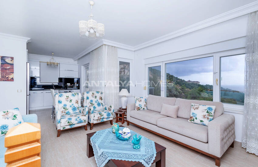Квартира-дуплекс с видом на море в Алании в окружении природы 7