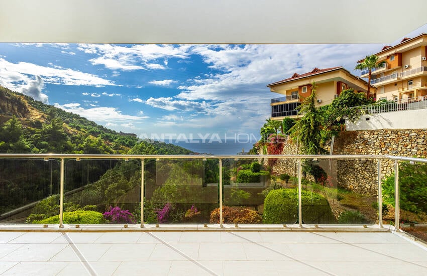 Квартира-дуплекс с видом на море в Алании в окружении природы 29