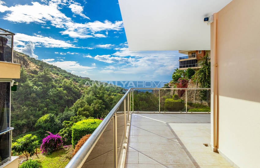Квартира-дуплекс с видом на море в Алании в окружении природы 28