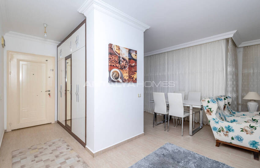 Дуплексная квартира с видом на море, окруженная природой в Алании 14