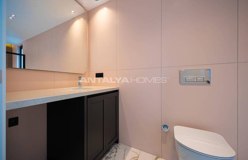 Fristående Duplexhus Med Havsutsikt Och Pool I Alanya Antalya 39