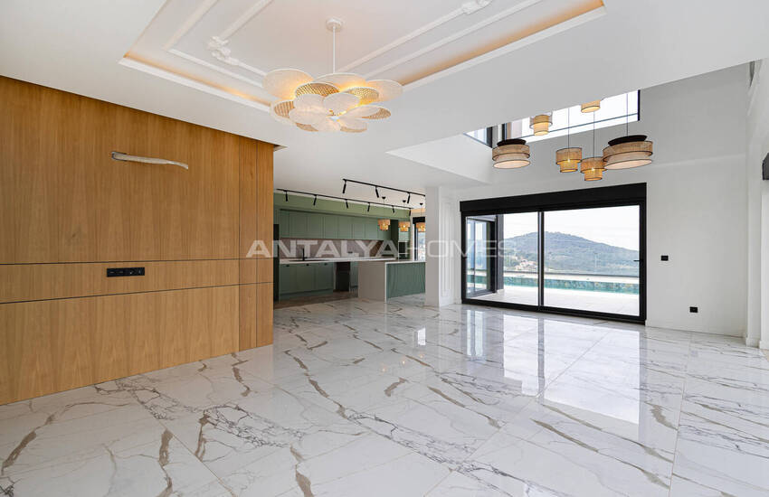 Fristående Duplexhus Med Havsutsikt Och Pool I Alanya Antalya 13