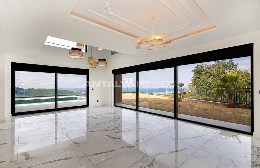 Fristående Duplexhus Med Havsutsikt Och Pool I Alanya Antalya 9