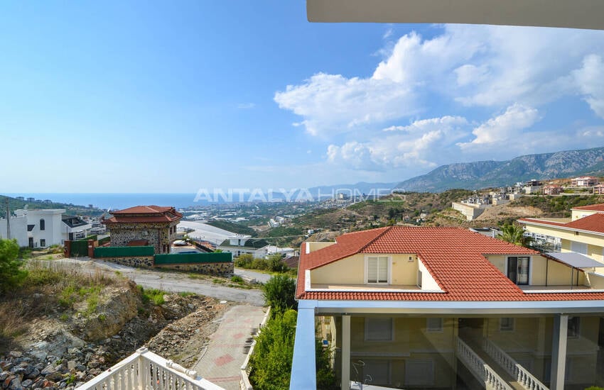 Duplexfastighet Med Havs- Och Stadsutsikt I Alanya Kargıcak 17