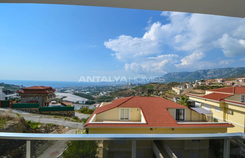 Duplexfastighet Med Havs- Och Stadsutsikt I Alanya Kargıcak 16