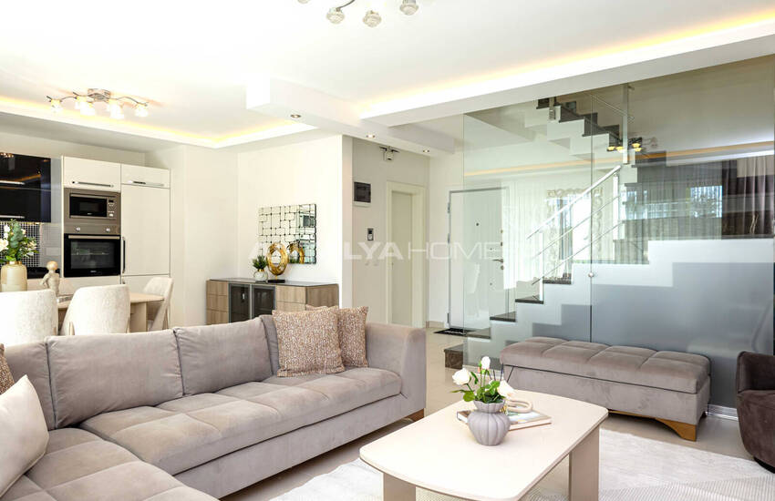 Möblerad Duplexfastighet Med 2 Sovrum Vid Havet I Alanya 21