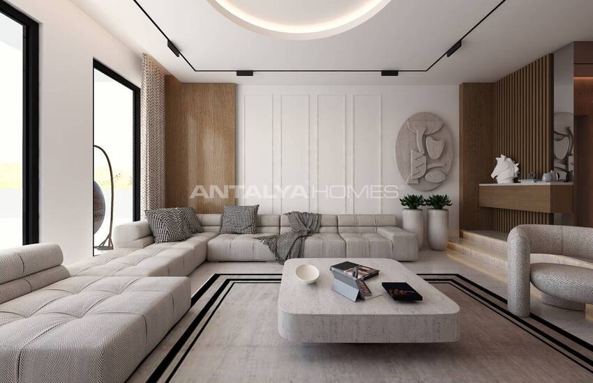 Antalya Aksu'da Özel Havuzlu 4+2 Satılık Şık Villalar 20