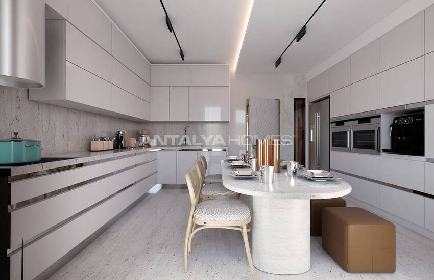 Antalya Aksu'da Özel Havuzlu 4+2 Satılık Şık Villalar 21