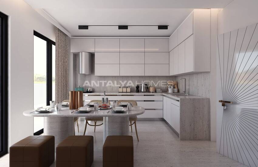 Antalya Aksu'da Özel Havuzlu 4+2 Satılık Şık Villalar 23