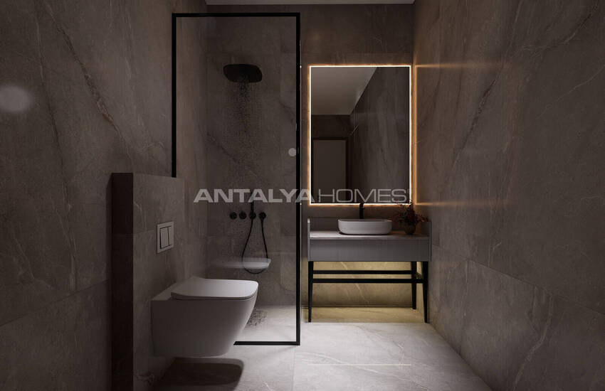 Elegant Flats in a Complex with Pool and Sauna in Alanya 19