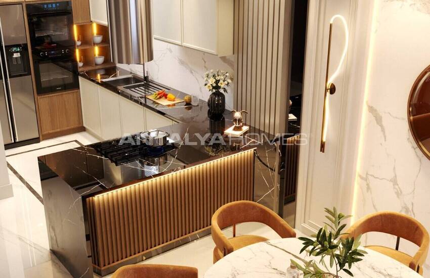 4-bedroom Triplex House with Pool and Garden in Belek 14