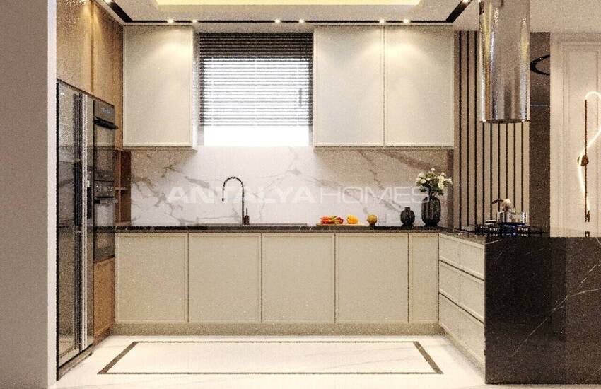 4-bedroom Triplex House with Pool and Garden in Belek 15