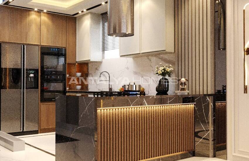 4-bedroom Triplex House with Pool and Garden in Belek 16