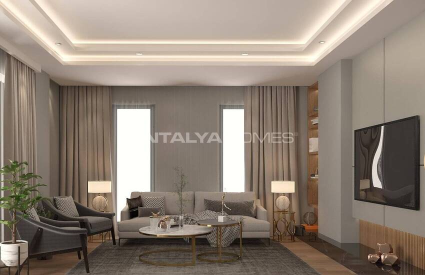 1 and 2-bed Apartments in a Complex with Pool in Antalya Kepez 6