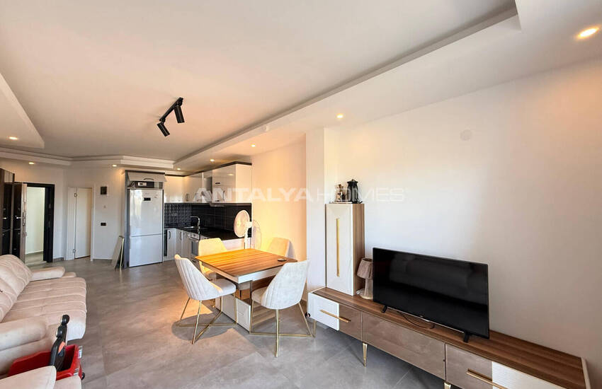 Sea and City View Apartment in a Social Complex in Alanya Kargıcak 17