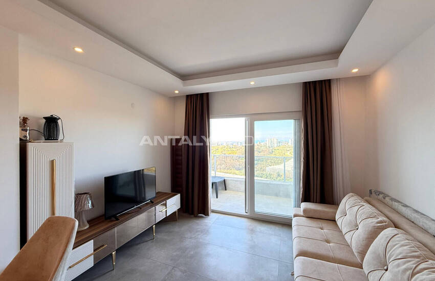 Sea and City View Apartment in a Social Complex in Alanya Kargıcak 15