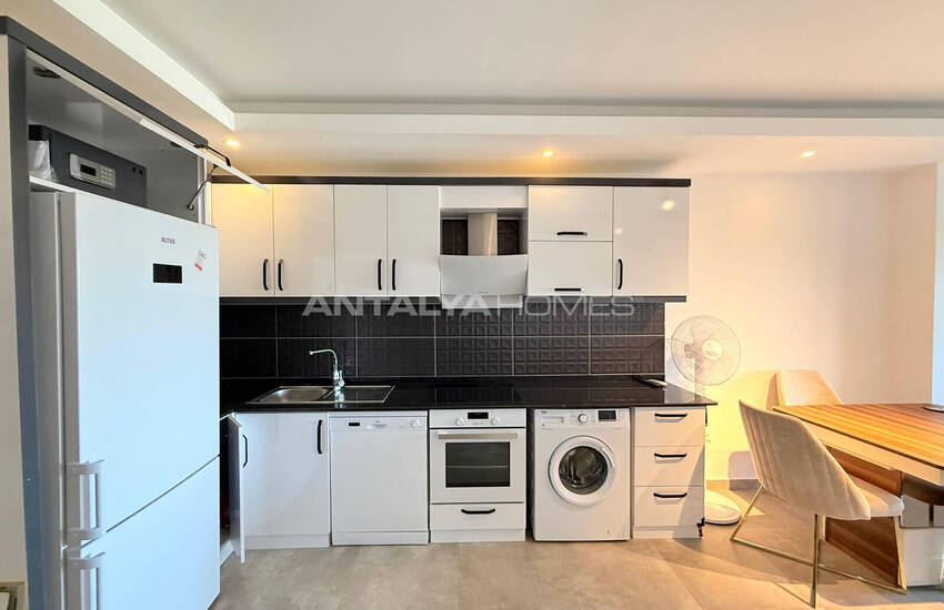 Sea and City View Apartment in a Social Complex in Alanya Kargıcak 19