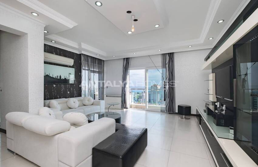 Möblerad Lägenhet Med Havsutsikt I Antalya Lara 17