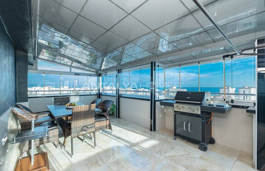 Möblerad Lägenhet Med Havsutsikt I Antalya Lara 39