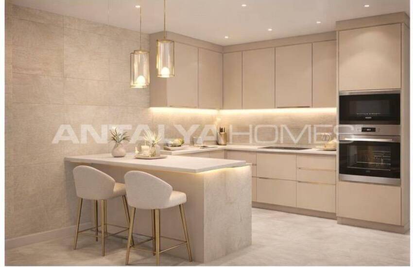 شقق بإطلالة بحرية مع مسبح مشترك في ألانيا كيستل 8