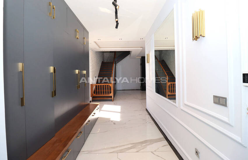 Вилла с общим бассейном в Анталии, Дёшемеалты, рядом с университетом 43