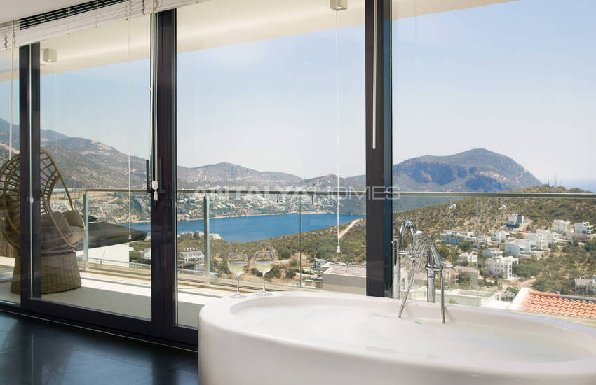 Kaş Kalkan’da Deniz ve Dağ Manzaralı Özel Havuzlu Villa 41