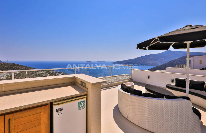 Kaş Kalkan’da Deniz ve Dağ Manzaralı Özel Havuzlu Villa 55