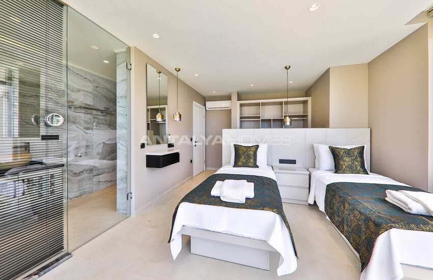 ویلای با منظره دریا با امکانات گسترده در کالکان، آنتالیا 41