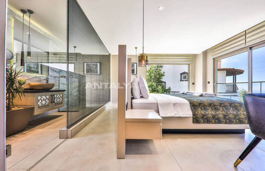 ویلای با منظره دریا با امکانات گسترده در کالکان، آنتالیا 45