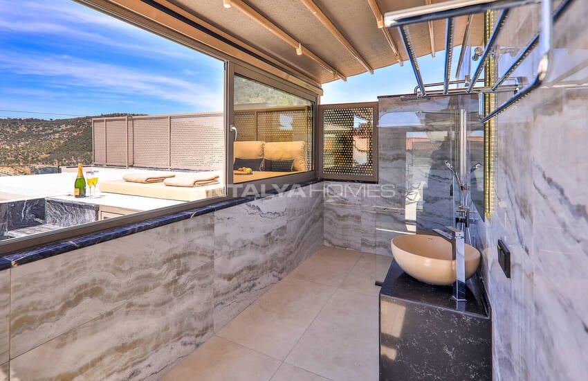 ویلای با منظره دریا با امکانات گسترده در کالکان، آنتالیا 49