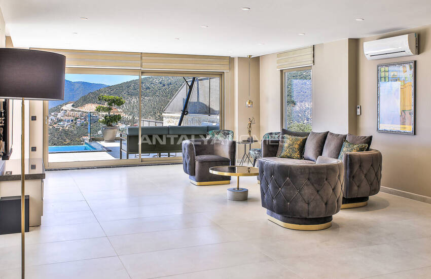ویلای با منظره دریا با امکانات گسترده در کالکان، آنتالیا 25
