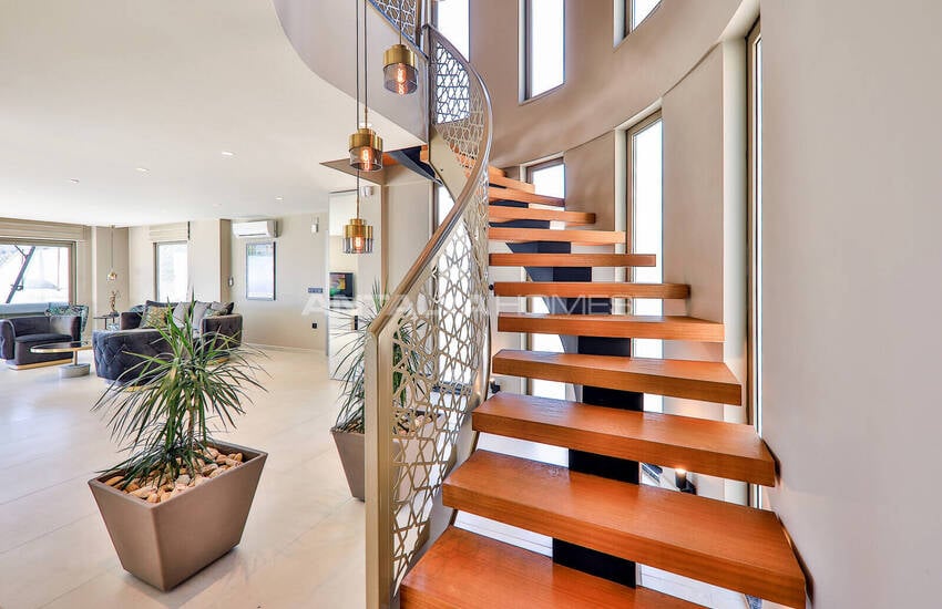 ویلای با منظره دریا با امکانات گسترده در کالکان، آنتالیا 57