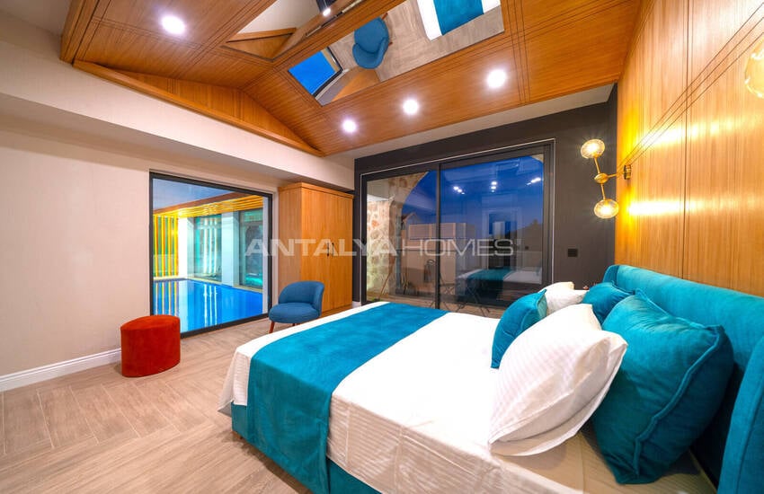 Kalkan Antalya'da Havuzlu 4+1 Deniz Manzaralı Villa 25