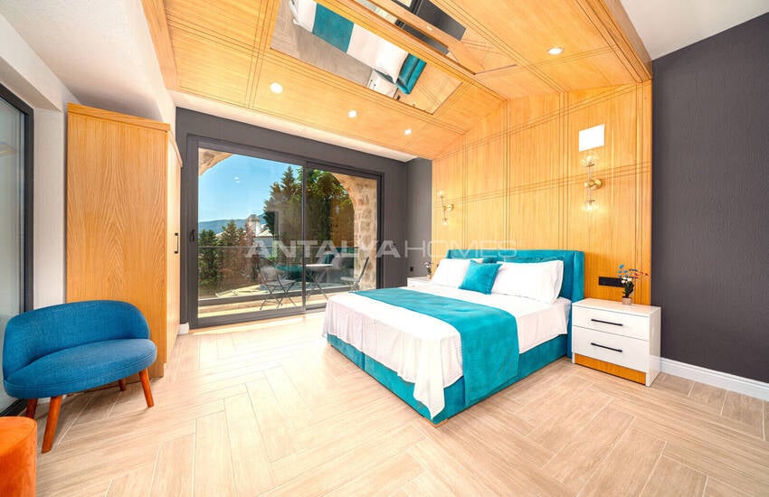 Kalkan Antalya'da Havuzlu 4+1 Deniz Manzaralı Villa 27