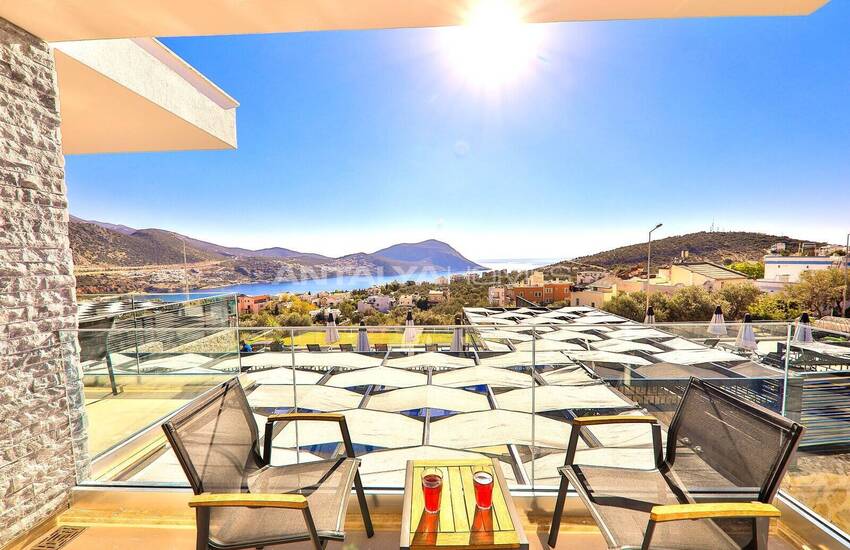 Вилла с бассейном и видом на море в Калкане, Каш 56