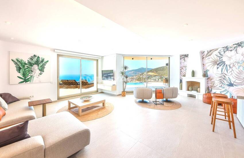 Villa Med 5 Sovrum, Pool Och Parkeringsplats I Kalkan Antalya 27