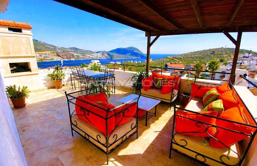 شقة مطلة على البحر مع مسبح مشترك في كاش، أنطاليا 17