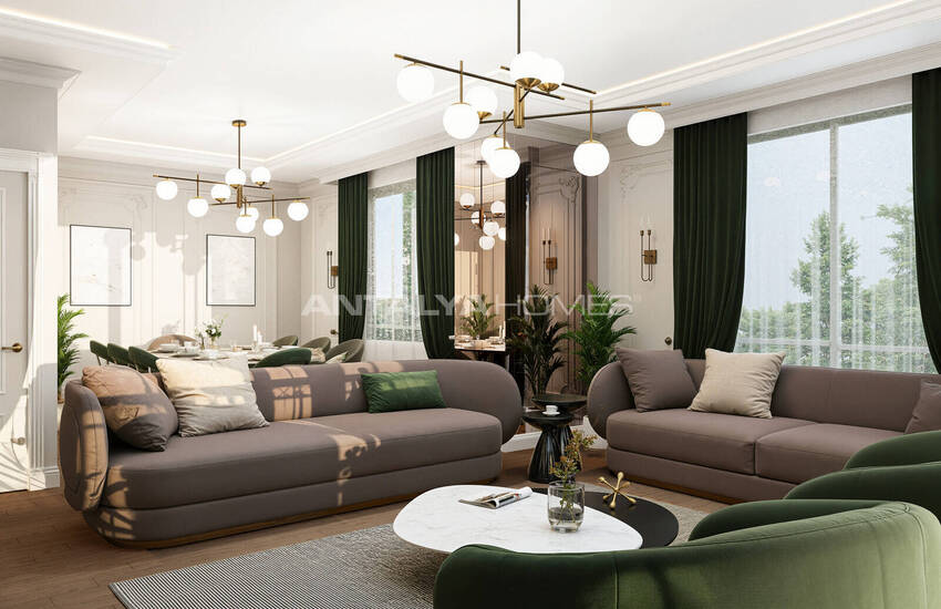 Flats with Unique Views and Social Facilities in Büyükhasbahçe 13